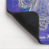 Lila Engel-Mousepad mit individueller Nachricht Mousepad (Ecke)