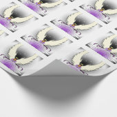 Lila Engels-Verpackungs-Papier Geschenkpapier (Ecke)