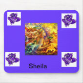 lila EngelsMausunterlage Mousepad (Vorne)