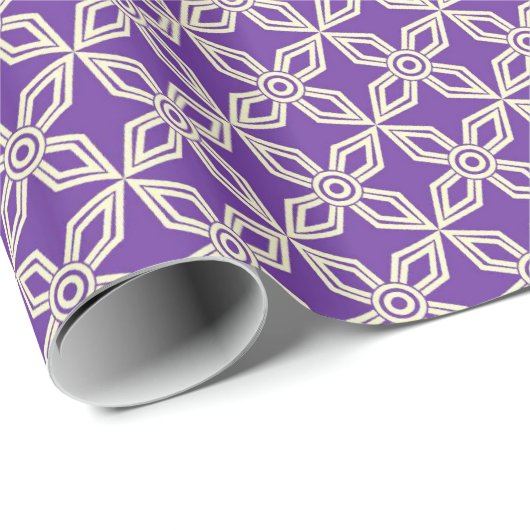 Lila Entwürfe Geschenkpapier (Rolleneckpunkt)