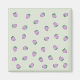 Lila Erdbeeren Magnet