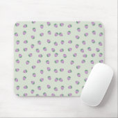 Lila Erdbeermuster Mousepad (Mit Mouse)