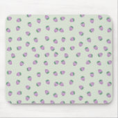 Lila Erdbeermuster Mousepad (Vorne)