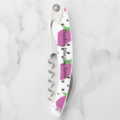 Lila Erdbeerschwarz Samen Fruchtmuster Kellnermesser (Vorderseite)