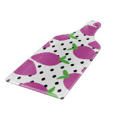 Lila Erdbeerschwarz Samen Fruchtmuster Schneidebrett (Ecke)