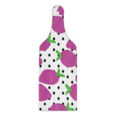 Lila Erdbeerschwarz Samen Fruchtmuster Schneidebrett (Vorderseite)