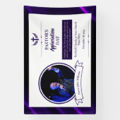 Lila Ereignis der Schwarzen Pastor Banner (Vertikal)