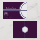 Lila Erfolgskarte Visitenkarte (Vorne/Hinten)