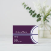 Lila Erfolgskarte Visitenkarte (Stehend Vorderseite)