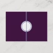 Lila Erfolgskarte Visitenkarte (Rückseite)