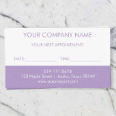 Lila Erinnerung Begleitkarte