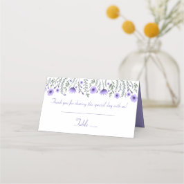 Lila Escort Card Blume Hochzeit Vielen Dank Platzkarte