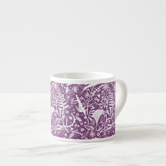 Lila Espressotasse (Vorderseite Rechts)