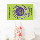 Lila Essen, Schlaf, Tennis spielen Banner (Insitu)