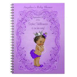 Lila Ethnic Princess Baby Showbook Notizblock