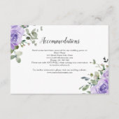 Lila Eukalyptus Botanische Unterkünfte Begleitkarte (Vorderseite)