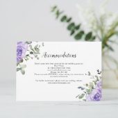Lila Eukalyptus Botanische Unterkünfte Begleitkarte (Stehend Vorderseite)