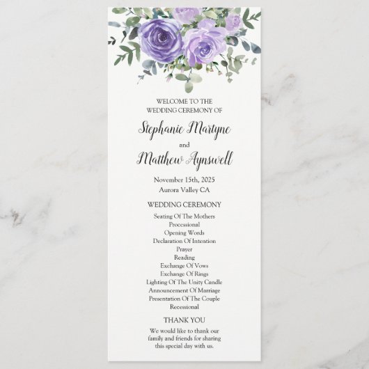 Lila Eukalyptus botanischer Dusty Programm (Vorderseite)