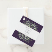 Lila Eukalyptus zusammen für immer Hochzeit Geschenkanhänger (Beispiel)