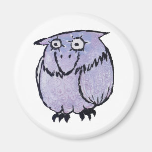 LILA EULE MAGNET