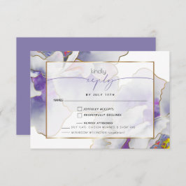 Lila Exotische Wahl RSVP Karte