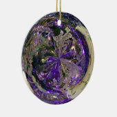 Lila Explosion Keramikornament (Rechts)