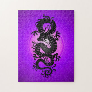 Lila Explosions-Chinese-Drache Puzzle