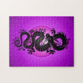 Lila Explosions-Chinese-Drache Puzzle (Horizontal)