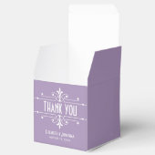 Lila Extravagante Ziervogelkasten Geschenkschachtel (Geöffnet)