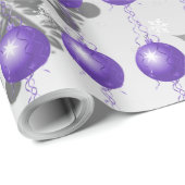 Lila Extravagantes Weihnachtsschmuckpapier Geschenkpapier (Rolleneckpunkt)