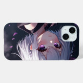 Lila Eyes Girl Phone Case (Rückseite (Horizontal))