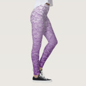 Lila Fade Mini Tile Design Leggings (Rechts)