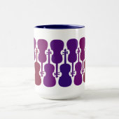 Lila Fade Violin Tasse (Zentrum)