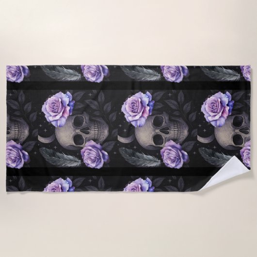 LILA FÄHIGKEIT STRANDTUCH (Vorderseite)