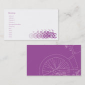 Lila Fahrrad - Chubby Visitenkarte (Vorne/Hinten)
