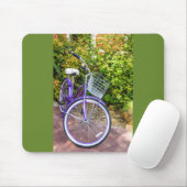 Lila Fahrrad in Shiny Mousepad (Mit Mouse)
