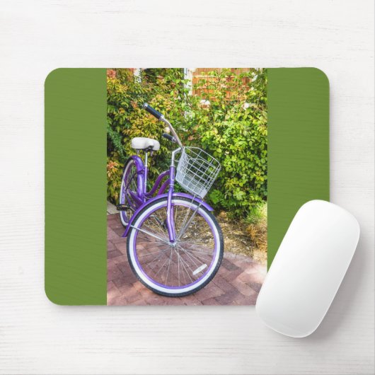 Lila Fahrrad in Shiny Mousepad (Mit Mouse)