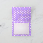 Lila Fahrrad Karte (Innenseite)