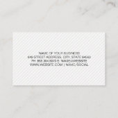 Lila Fairlogo Visitenkarte (Rückseite)