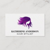 Lila Fairlogo Visitenkarte (Vorderseite)