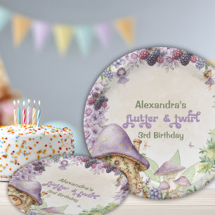 Lila Fairy 3. Berry Birthday Pappteller