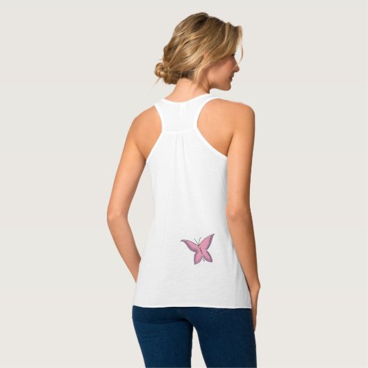 Lila Fairy Cat Lady Tank Top (Rückseite Vollansicht)