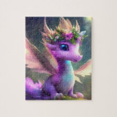 Lila Fairy Dragon Jigsaw Puzzle (Vertikal)