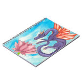 Lila Fairy Dragon Notizblock (Linke Seite)