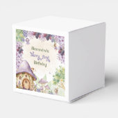 Lila Fairy First Berry First Geburtstag Geschenkschachtel (Rückseite)