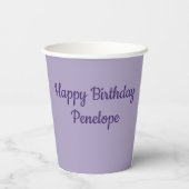 Lila Fairy Garden Rose Gartengarten Pappbecher (Rückseite)