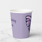 Lila Fairy Garden Rose Gartengarten Pappbecher (Rechts)