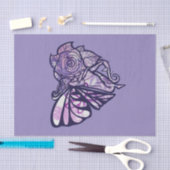 Lila Fairy Garden Rose Gartengarten Seidenpapier (Handwerk)