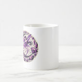 Lila Fairy Illustration Kaffeetasse (Mittel)