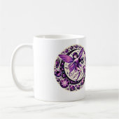 Lila Fairy Illustration Kaffeetasse (Links)
